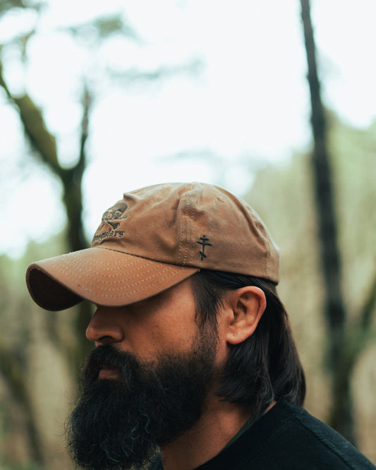 THINK ABOUT DEATH WAXED CANVAS PACK HAT