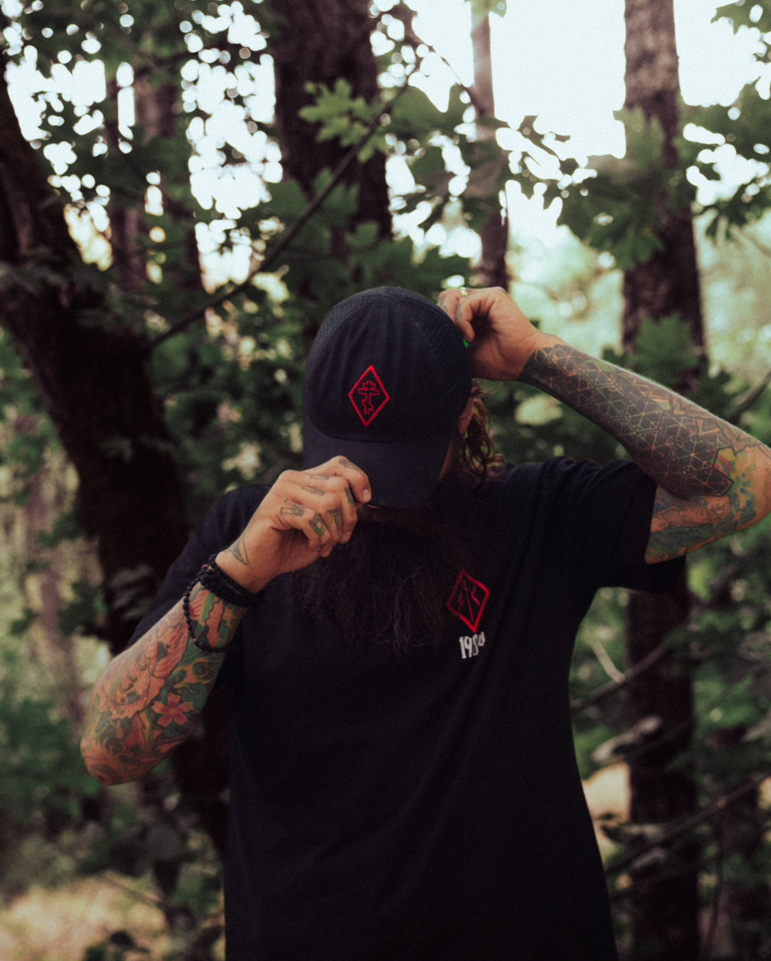 ON THE MARK mesh back dad hat