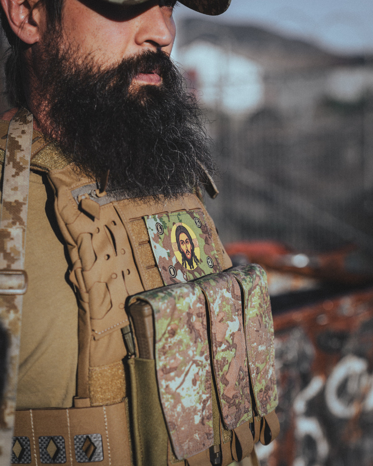 Holy Face Flag Patch – SC IRREGULARS